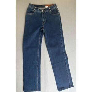 Vtg Lawman Western Jeans Womens 0 1 Studded Rhinestone High Rise 26x30